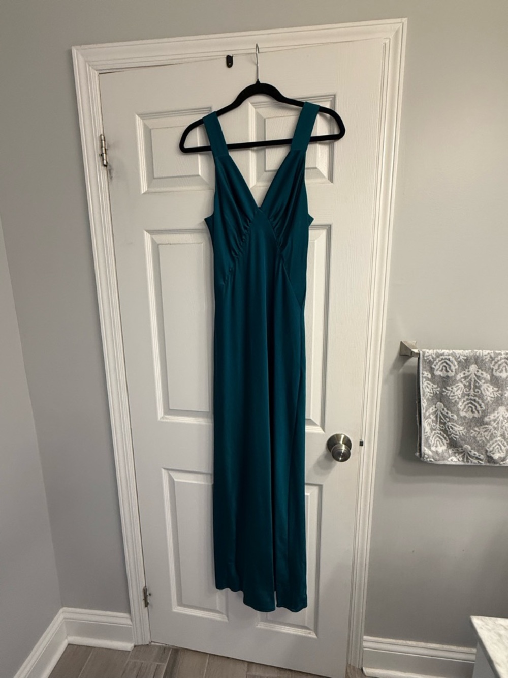House of Harlow 1960 Teal Deep V Maxi Dress